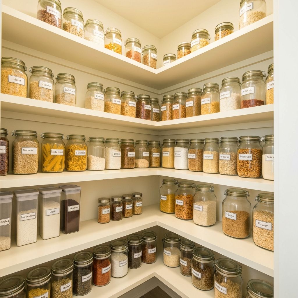 Organisierte Küchenschränke